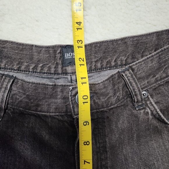 Hugo Boss Texas Jeans Relaxed Straight Leg Dark Brown 38x36 (35x33) Mid Rise - Picture 6 of 8